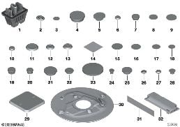 SEALING CAP/PLUG diagram for BMW 7 Series G70 i7 xDrive60