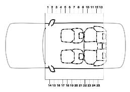 VARIOUS INFORMATION LABELS, CENTER diagram for BMW 4 Series G23 Convertible LCI 420i