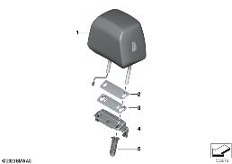 SEAT, FRONT, HEAD RESTRAINT COMFORT SEAT diagram for BMW 5 Series G60 Sedan 520i