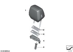 SEAT, FRONT, HEAD RESTRAINT diagram for BMW 5 Series G60 Sedan 520i