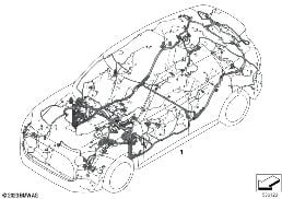 Hlavní kabelový svazek diagram for BMW MINI F66 JCW