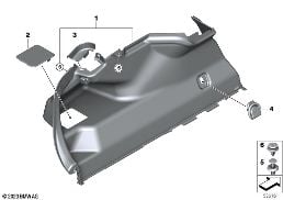 トリム パネル トランク ルーム LH diagram for BMW 5 Series G60 セダン 520dX