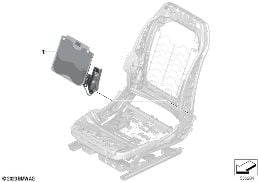 SEAT, FRONT, COMFORT FUNCTIONS diagram for BMW 5 Series G60 Sedan 520i