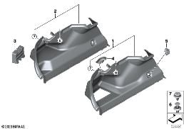 トリム パネル トランク ルーム LH diagram for BMW 5 Series G60 セダン 520dX