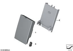 REAR SEAT CENTER ARMREST diagram for BMW 5 Series G60 Sedan 520i