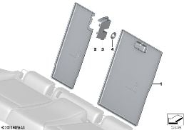 SEAT, REAR, SEAT TRIM COVERS diagram for BMW 5 Series G60 Sedan 520i