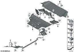 UNDERBODY PANELING - BEV diagram for BMW X2 U10 iX2 eDrive20