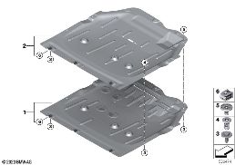 UNDERHOOD SHIELD diagram for BMW X2 U10 iX2 eDrive20