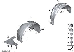 WHEELARCH TRIM diagram for BMW X2 U10 iX2 eDrive20