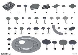 SEALING CAP/PLUG diagram for BMW X2 U10 iX2 eDrive20