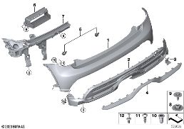 TRIM COVER, REAR