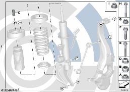 INSTALLATION KIT, SUPPORT BEARING, FRONT