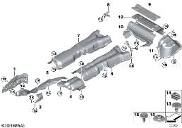 HEAT INSULATION diagram for BMW 5 Series G61 Touring 540dX