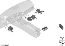 AIR OUTLET diagram for BMW 5 Series G68 Sedan i5 eDrive40L