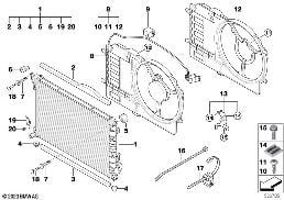 RADIATOR/FRAME diagram for BMW MINI R53 Cooper S