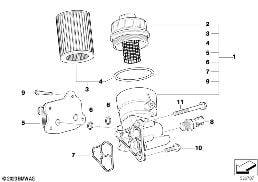 LUBRICAT.SYST.-OIL FILTER,HEAT EXCHANGER