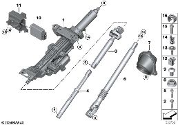 ELECTRON.STEER. COLUMN ADJ./ADD-ON PARTS