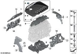 ENGINE ACOUSTICS diagram for BMW 4 Series G26 Gran Coupé 430dX