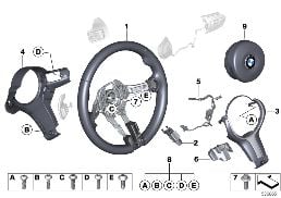 M SPORTS STRNG WHL,AIRBAG,MULTIFUNCTION diagram for BMW 2 Series F22 M235i
