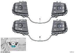 Spínač multifunkční volant diagram for BMW MINI F66 JCW