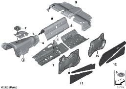Insonorisation intérieure diagram for BMW Rolls-Royce Phantom RR11 Phantom