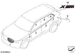 RETROFIT, EXTERIOR TRIM, RED LABEL