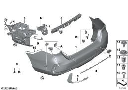 TRIM COVER, REAR