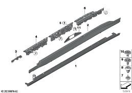 M COVER FOR ROCKER PANEL / WHEEL ARCH
