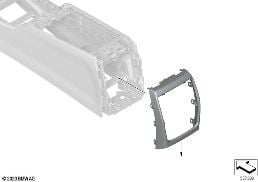 MOUNTING PARTS, CENTER CONSOLE diagram for BMW 3 Series G21 Touring LCI 320d
