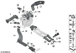 Guia de aire diagram for BMW Rolls-Royce Spectre Coupé RR25 Spectre