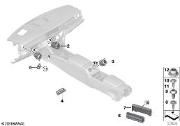 Salida de aire diagram for BMW Rolls-Royce Spectre Coupé RR25 Spectre