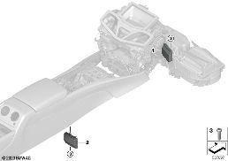 Mecanismo mando sist.acondicionamie.aire diagram for BMW Rolls-Royce Spectre Coupé RR25 Spectre