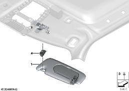 Sluneční lišty diagram for BMW MINI F66 JCW