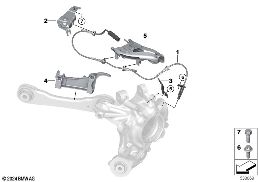 WHEEL SPEED SENSOR/SECURING PIECE