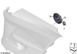 SEPARATE COMPONENTS, SPEAKERS, REAR diagram for BMW 4 Series G82 M4 Coupé LCI M4 CS