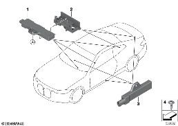 SINGLE PARTS, ANTENNA, COMFORT ACCESS diagram for BMW 4 Series G82 M4 Coupé LCI M4 CS