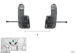 Kolébkové spínače volant diagram for BMW MINI F66 JCW