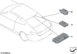 SEP.CMPT DIVERSITY ANTENNA AMPLIFIER diagram for BMW 4 Series G82 M4 Coupé LCI M4 CS