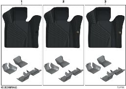 FLOOR MATS EXCLUSIVE diagram for BMW 5 Series G38 530LiX