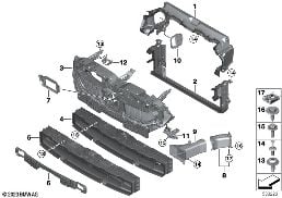 AIR DUCTS diagram for BMW 5 Series G61 Touring 540dX