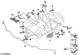 ELECTRIC PARTS AIRBAG diagram for BMW 5 Series G60 Sedan i5 eDrive40