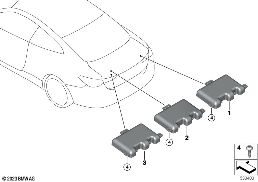 Onderdelen antenne diagram for BMW 4 Series G23 Cabrio LCI M440i