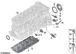 ENGINE BLOCK MOUNTING PARTS diagram for BMW 4 Series G26 Gran Coupé M440iX