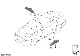 Losse onderdelen antenne comforttoegang diagram for BMW Rolls-Royce Spectre Coupé RR25 Spectre