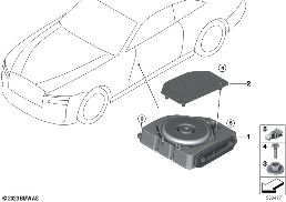 Losse delen centrale bas diagram for BMW Rolls-Royce Spectre Coupé RR25 Spectre