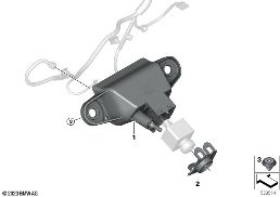 Sistema de limpieza ICAM trasero diagram for BMW X2 U10 18d