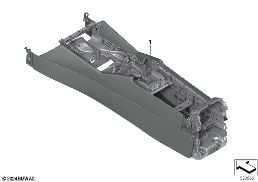Equip.individual consola central pele diagram for BMW 5 Series G61 Touring 520dX