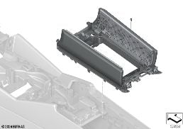Apoio do braço Ind. consola central diagram for BMW 5 Series G61 Touring 520dX