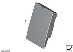 Apoio central dos braços indiv. traseiro diagram for BMW 5 Series G61 Touring 520dX