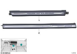 Deska rozdzielcza z panelem dotykowym diagram for BMW 5 Series G61 touring 520d